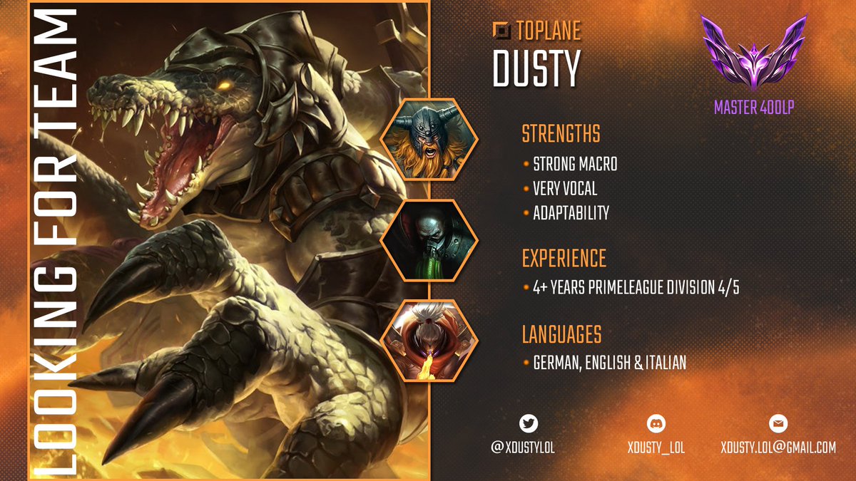 After being able to improve massively within the last two splits at <a href="/Stealth7eSports/">Stealth7 eSports</a> I have now decided to try and look for new opportunities elsewhere.
I'd love to tryout for PL div3 or comparable leagues but am open to all offers if I find them interesting 
Reposts appreciated