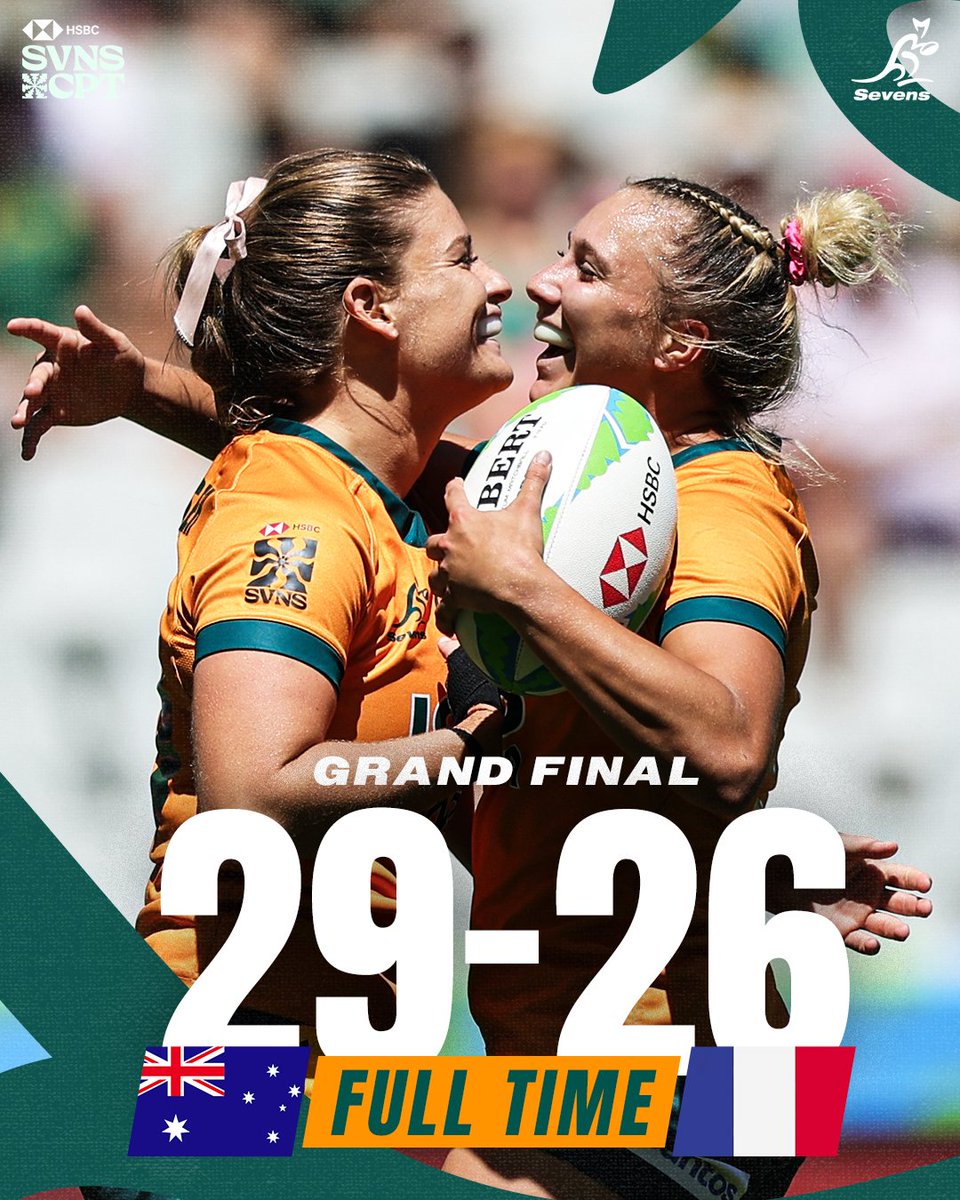 Two from two on the @SVNSseries✌️ #Aussie7s #HSBCSVNS #HSBCSVNSCPT