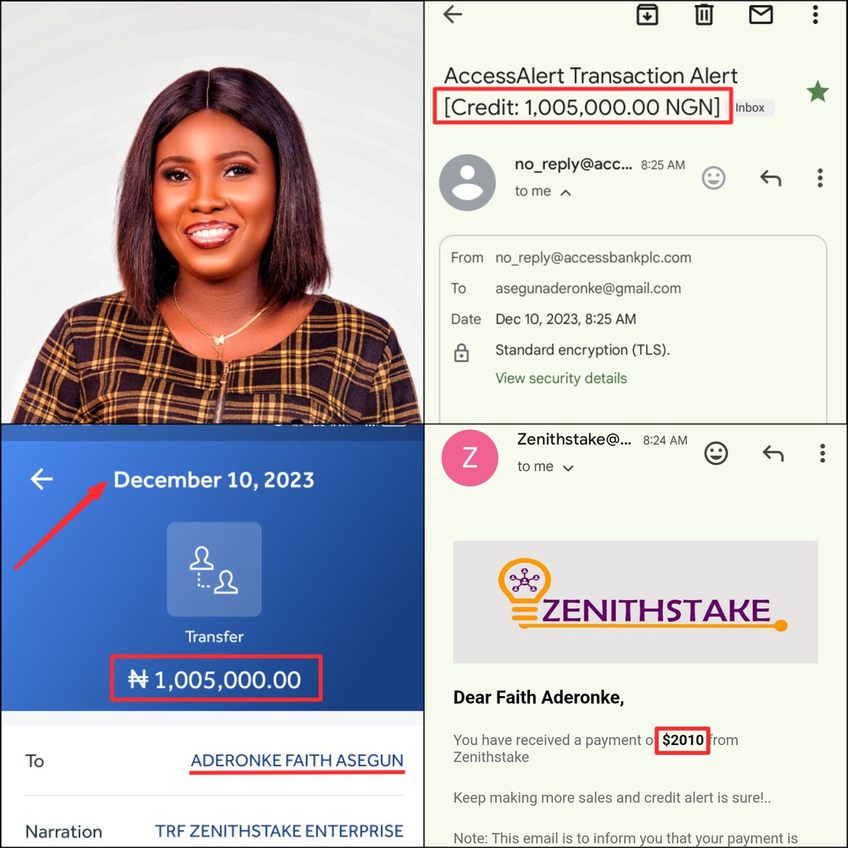 coach_faith1's tweet photo. Wow...... Just Wow 😳
1 Million+ Naira paid straight into my bank account!!!
The alert sounded differently😆😆
My God, you do this one ooo 🙏, through Affiliate Marketing and @zenithstake
@darkshades_guy you are simply too much 🌹. Thank you @ChinazaTemple https://t.co/pjVhaMUXqC