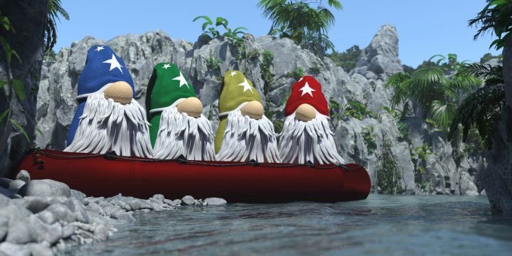 a daring escape indeed!
it turns out that the island of gnometuga was infested with keeblers, so my crew and i have taken to the sea once more. we are in a raft now, but fear not! we shall return to the enchanted forest with our spoils and tales soon