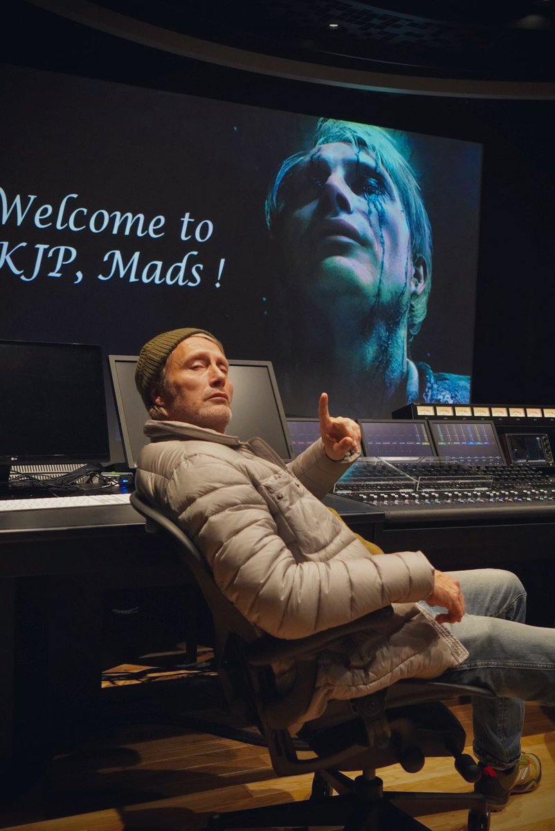 Mads Mikkelsen today at Kojima Productions #DeathStranding