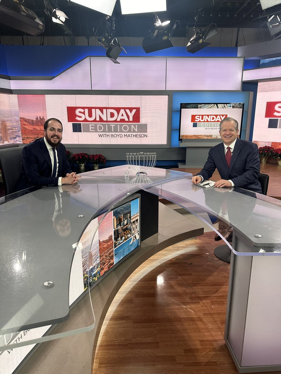 Thank you <a href="/BoydMatheson/">Boyd Matheson</a> for having me on Sunday Edition this fine Chanukah morning!