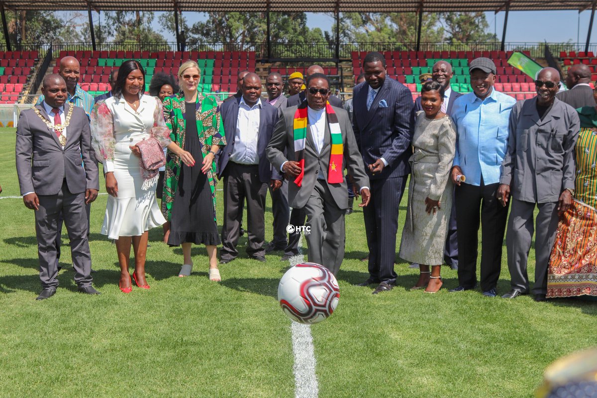 htc_zw's tweet photo. The official commissioning of Prophet Walter Magaya's Heart Stadium in Waterfalls earlier on today by His Excellency, the President of the Republic of Zimbabwe CDE @edmnangagwa 
@InfoMinZW @SportBriefZW @PHDministries1 @online_zifa @chifamba_hector
@eshonge https://t.co/piw2zsSvGN