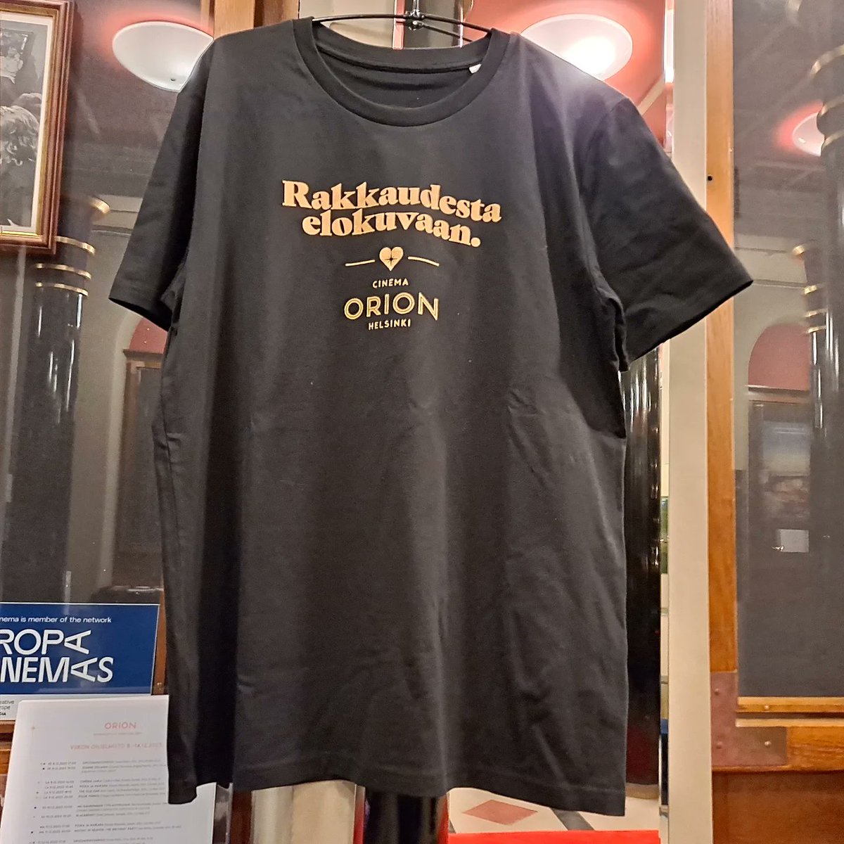 HurskainenTuula's tweet photo. Cinema Orionin ja ELKEn toiminta jatkuu taas tauon jälkeen Helsingin Eerikinkadulla. Ihanaa! 😍 #cinemaOrion #elokuvat #Helsinki https://t.co/U8sZiO3MAL