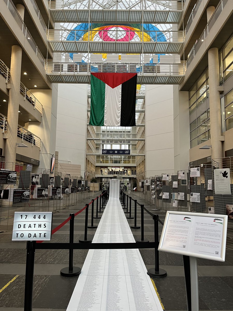 Proud of <a href="/UNIGEnews/">Université de Genève</a> student associations who have put together a walk-in exhibition featuring a factual history of Palestine, call for a ceasefire rooted in IHL, and a dishearteningly long list of known victims.