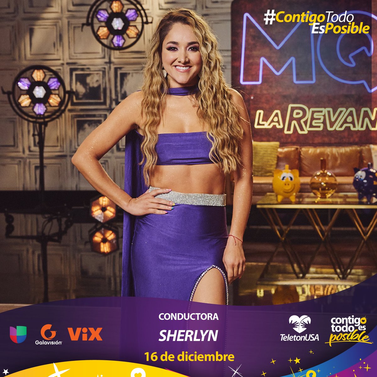 TeletonUSA (@teletonusa) on Twitter photo Se siguen sumando más conductores del TeletonUSA, en VIVO desde Miami 🎤💜💛 <a href="/Raultvgonzalez/">Raúl González</a>, <a href="/KarlaMartinezTV/">Karla Martínez</a>, <a href="/chiqui_delgado/">Chiquinquira Delgado</a>, <a href="/manedelaparra/">Mane de la parra</a> y <a href="/sherlyny/">Sherlyn</a> ✨
¡Nos vemos el próximo 16 de diciembre! #ContigoTodoEsPosible 🙏🏼 Se siguen sumando más conductores del TeletonUSA, en VIVO desde Miami 🎤💜💛 <a href="/Raultvgonzalez/">Raúl González</a>, <a href="/KarlaMartinezTV/">Karla Martínez</a>, <a href="/chiqui_delgado/">Chiquinquira Delgado</a>, <a href="/manedelaparra/">Mane de la parra</a> y <a href="/sherlyny/">Sherlyn</a> ✨
¡Nos vemos el próximo 16 de diciembre! #ContigoTodoEsPosible 🙏🏼
