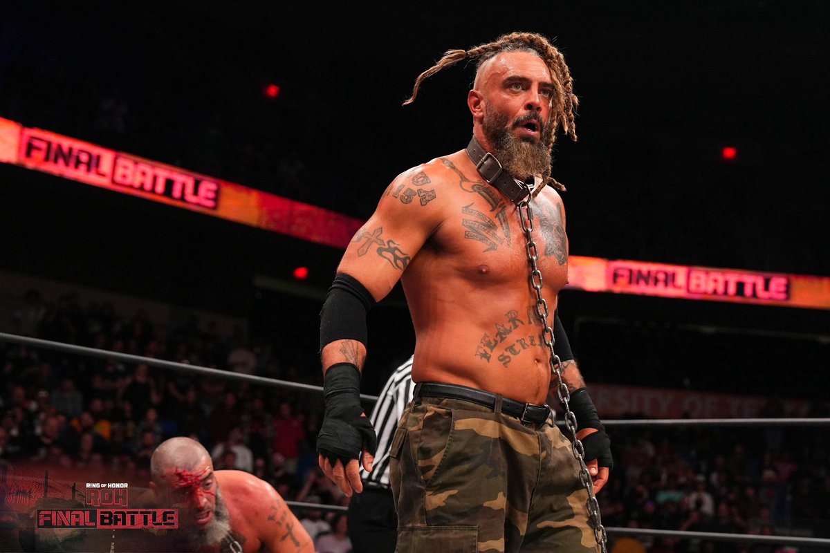 ringofhonor's tweet photo. 1 year ago the greatest double dog collar match of ALL TIME took place, @DaxFTR+@CashWheelerFTR vs @jaybriscoe84+@SussexCoChicken 

Friday, Six of the Best Wrestlers in the World will FIGHT TO HONOR JAY
#BCC’s @bryandanielson, @JonMoxley &amp; @ClaudioCSRO vs #FTR &amp; #MarkBriscoe https://t.co/bbIhhSngvQ