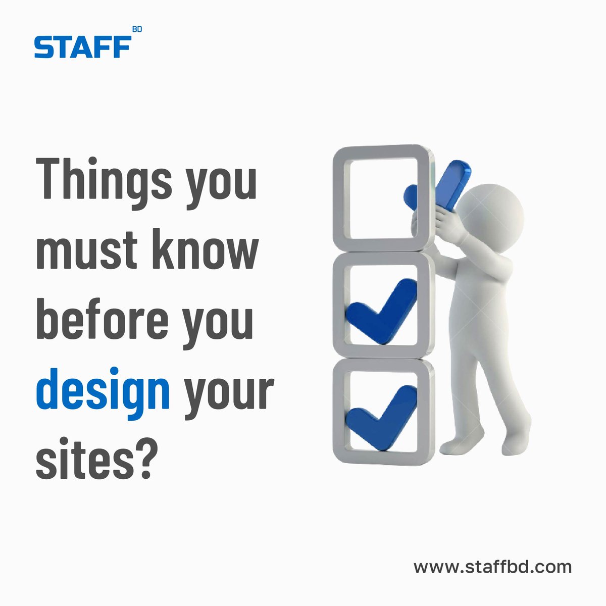 staffbdagency's tweet photo. Explore the top secrets to excellent website design!π
Prioritize user experience with creativity, and start the journey with eye-catching visuals.
Let's start this unforgettable journey together.π€
#staffbd #Webdesign #business
#newbusiness #startup #Marketing #advertising https://t.co/9TctX2GlSq