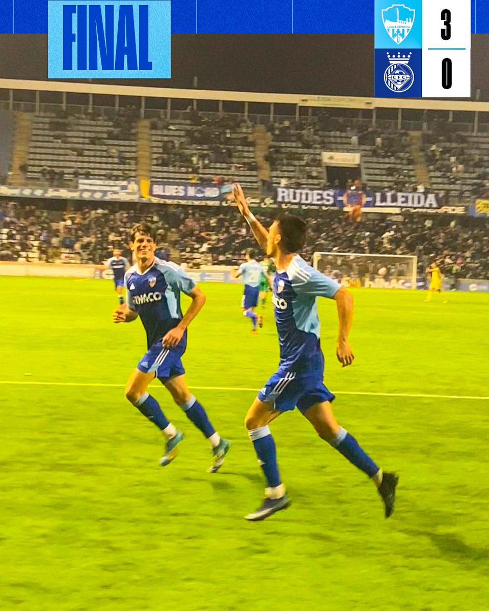 JORNADA 15 ⚽ I FINAAAAAAL del partit al Camp d’Esports 📢‼️

💙 Victòria blava!!!!

Lleida Esportiu 3-0 Cerdanyola
 
#LleidaCerdanyola 🔵