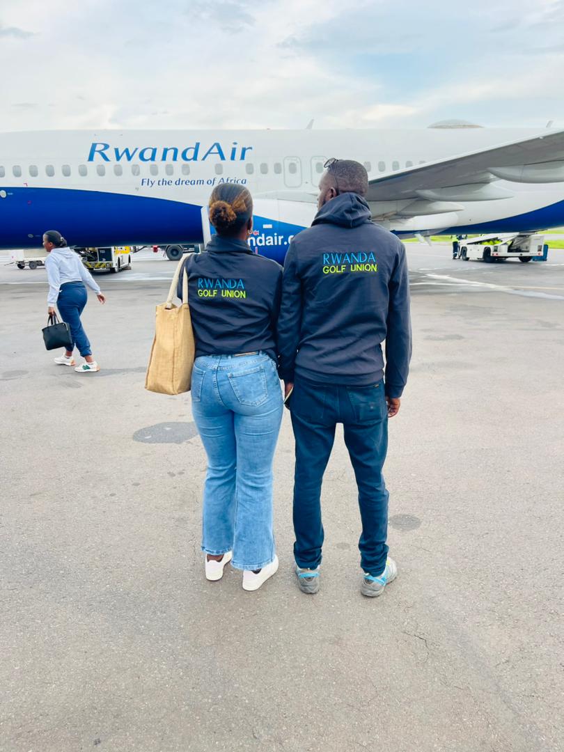 Exciting times ahead as Stella and Emile, our young coaches, have taken flight to Nairobi for a week of coaching and certification with the @UsKidsGolf program! 🏌️‍♀️🏌️‍♂️ Investing in Rwanda's youth, a top priority in our #golfdevelopment strategic plan. #YouthEmpowerment #RwandaGolf