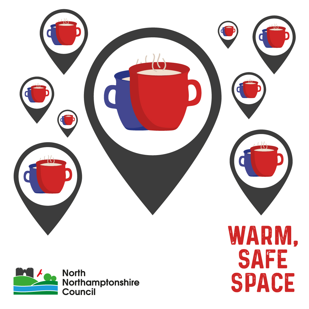 The community in North Northamptonshire is opening their doors and offering warm spaces for those in need. Find a warm, safe space near you, and please share details with anyone not online northnorthants.gov.uk/cost-living/wa…