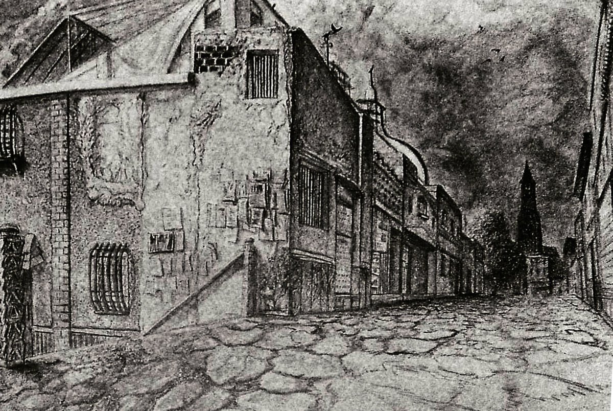 a drawing i made for a college homework, made with charcoal and pen.