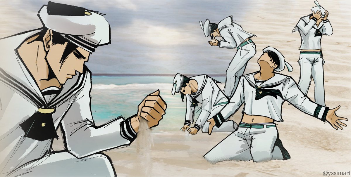 yxsimart's tweet photo. Yoshikage Kira8 holds sand in despair. #jojolion https://t.co/5P60RW0p5H