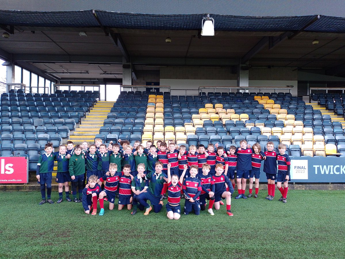 The Year 5 pupils from @KingsStAlbans  @RGSTheGrange @KingsHawford enjoyed their experience on the @SixwaysStadium pitch during half time at the Modus Cup! 

A fantastic performance by @KSWRugby. What an inspiration for the younger boys within our Kings foundation! #ShapedByKings