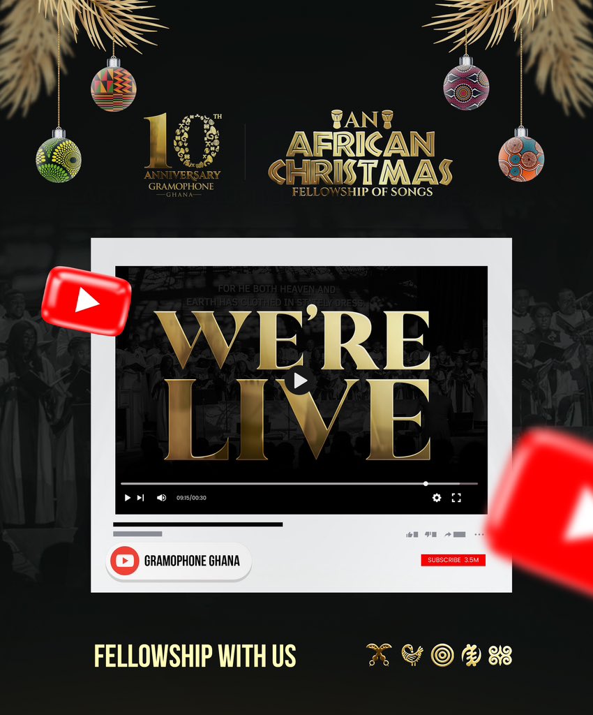Gramophone_Gh's tweet photo. Can't make it in person? Join us online!
#roadtothe10th #ChristmasFOS #gramophonechorus #gramophonegh ##christmas23 #speaker
#AfricanChristmas #Christmas #Africa #10thDec #LIC #africancarol #fortheloveofJesus #10thAnniversarycelebration #itstomorrow #Christmas2023 #it'stodayyyy https://t.co/AL7hxSLomm