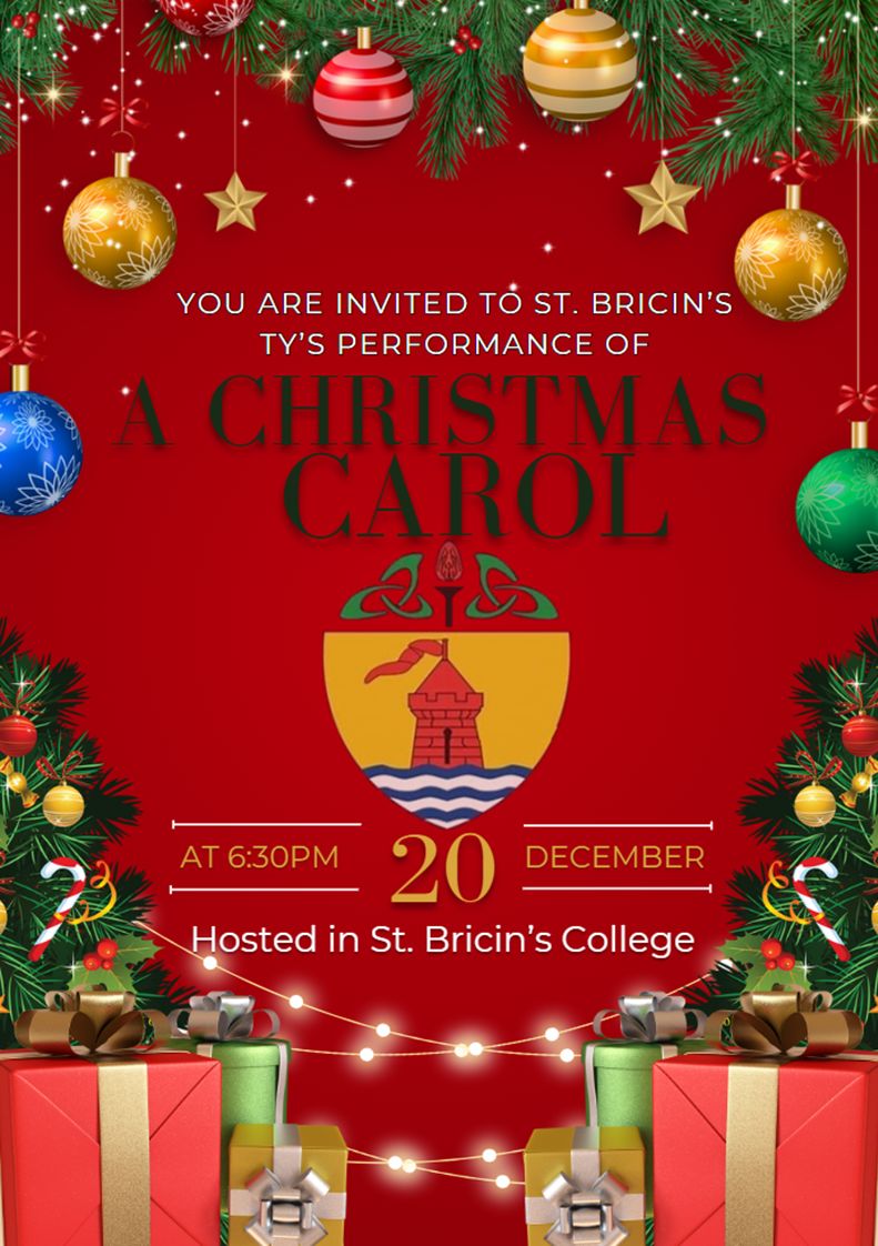 StBricins's tweet photo. Don't forget our fabulous TYs are putting on a magnificent performance of A Christmas Carol https://t.co/mNU8i2oR4M