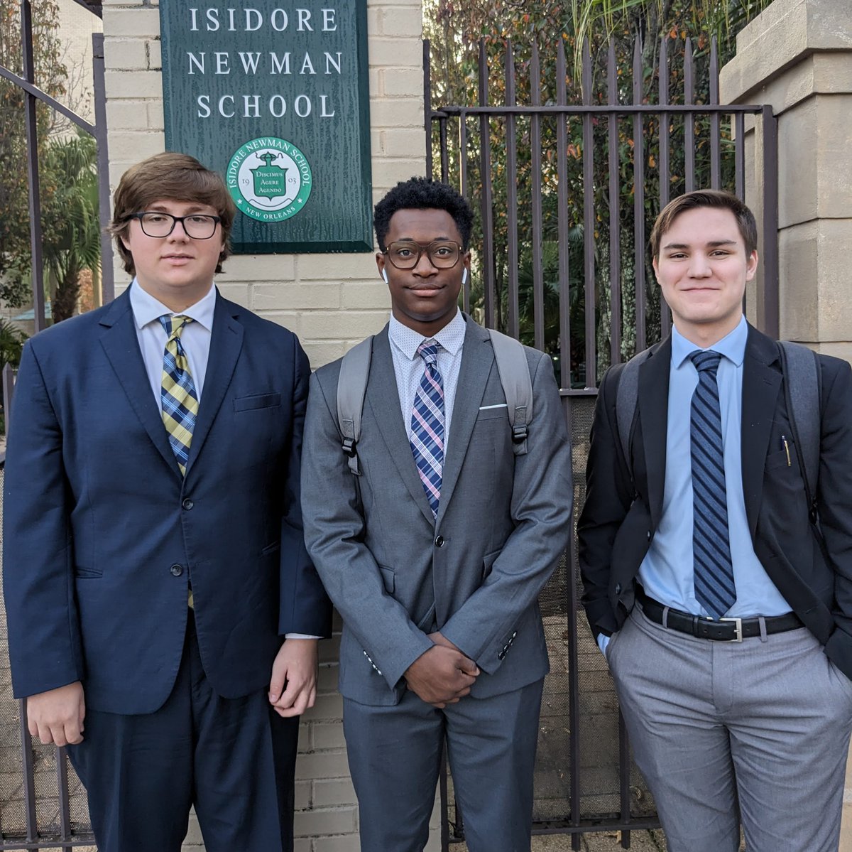 magnoliadebate's tweet photo. Congratulations to Noah, Sam, and Hart for placing 3rd in World Schools Debate at Isidore Newman! Team "Magnolia Blues" finished with a 4-2 record on a split decision in semifinals.
In speaker awards (out of 42 total speakers), Sam ranked 6th overall and Hart ranked 1st! https://t.co/KFic6kyjlr