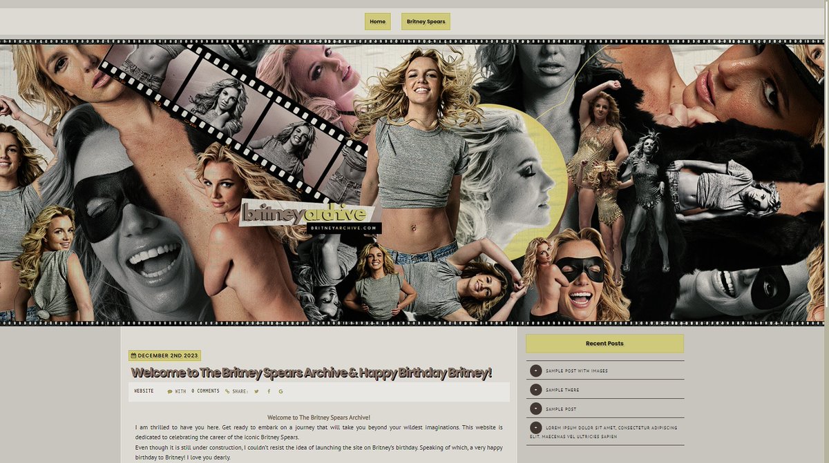 ⭐️Latest Onliner     
🖥️Responsive Wordpress Theme    
🌐britneyarchive.com