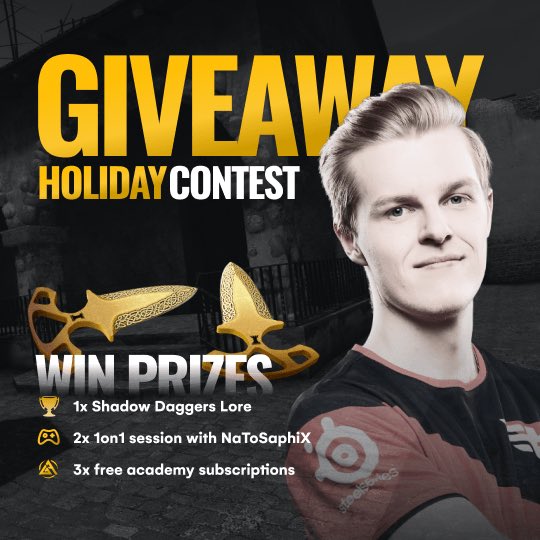 NaToSaphiX's tweet image. 🎁 GIVEAWAY 🎁

𝐋𝐈𝐊𝐄 + 𝐑𝐄𝐓𝐖𝐄𝐄𝐓 𝐓𝐎 𝐖𝐈𝐍

1x SHADOW DAGGERS LORE

2x INDIVIDUAL COACHING W/ ME

3x @GosuAcademy SUBSCRIPTIONS

𝐏𝐨𝐰𝐞𝐫𝐞𝐝 𝐛𝐲 @GosuAcademy 

gleam.io/competitions/1…

Giveaway ends 27th of December

Best of luck 🍀

#ad