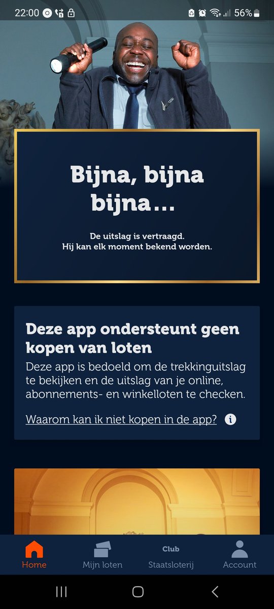 Uiteraard <a href="/Staatsloterij/">Staatsloterij</a> waarom zouden jullie klanten toch kunnen verwachten dat jullie dit wel om 22.00 uur zouden gaan publiceren...

#....