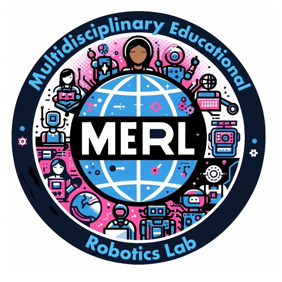 DrCABerry's tweet image. Messing with these logos is keeping me from writing my students exam and working on the robotics class lab, they are grateful. 🤣😜 #MERL #MultidisciplinaryEducationalRoboticsLab #NoireSTEMinist #RoboticsForTheStreets #MySTEMISForTheSTreets We are down to these TWO!!!!
