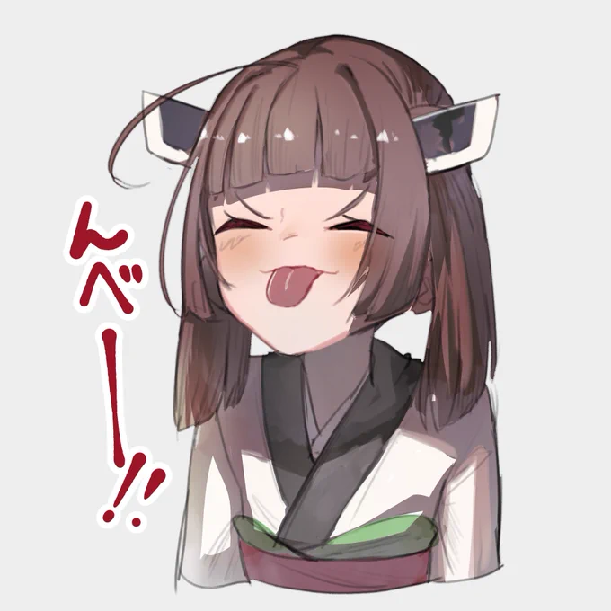 新しい線画ブラシ使って試し描きこのブラシかなりいい感じというか理想形かも 