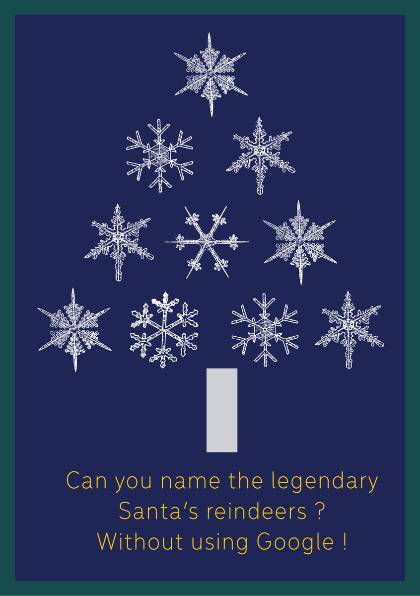 PreceptorshipST's tweet photo. Just a little be of fun 🎄🎉
Can you name all of Santa’s reindeers ? Without using Google ?
#xmasfun #canyounamethereindeers
#somefun #santasreindeers #reindeers
#preceptorship #preceptorshipfun https://t.co/Dxz1XS4CT4