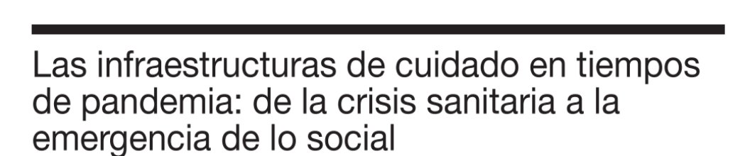 "sus necesidades no son demandas periféricas de grupos específicos, sino que el tema de los cuidados y el sostenimiento de la vida es un elemento vertebral de nuestra sociedad"
<a href="/ASantesmases/">Andrea García-Santesmases</a> <a href="/jmoyakohler/">jo(an)</a> <a href="/LluviFarre/">Lluvi Farré</a> Andrea Boyo Arias <a href="/CEDID_dis/">📖 CEDID</a> <a href="/SiiS_doc/">SIIS</a> 
cedid.es/redis/index.ph…