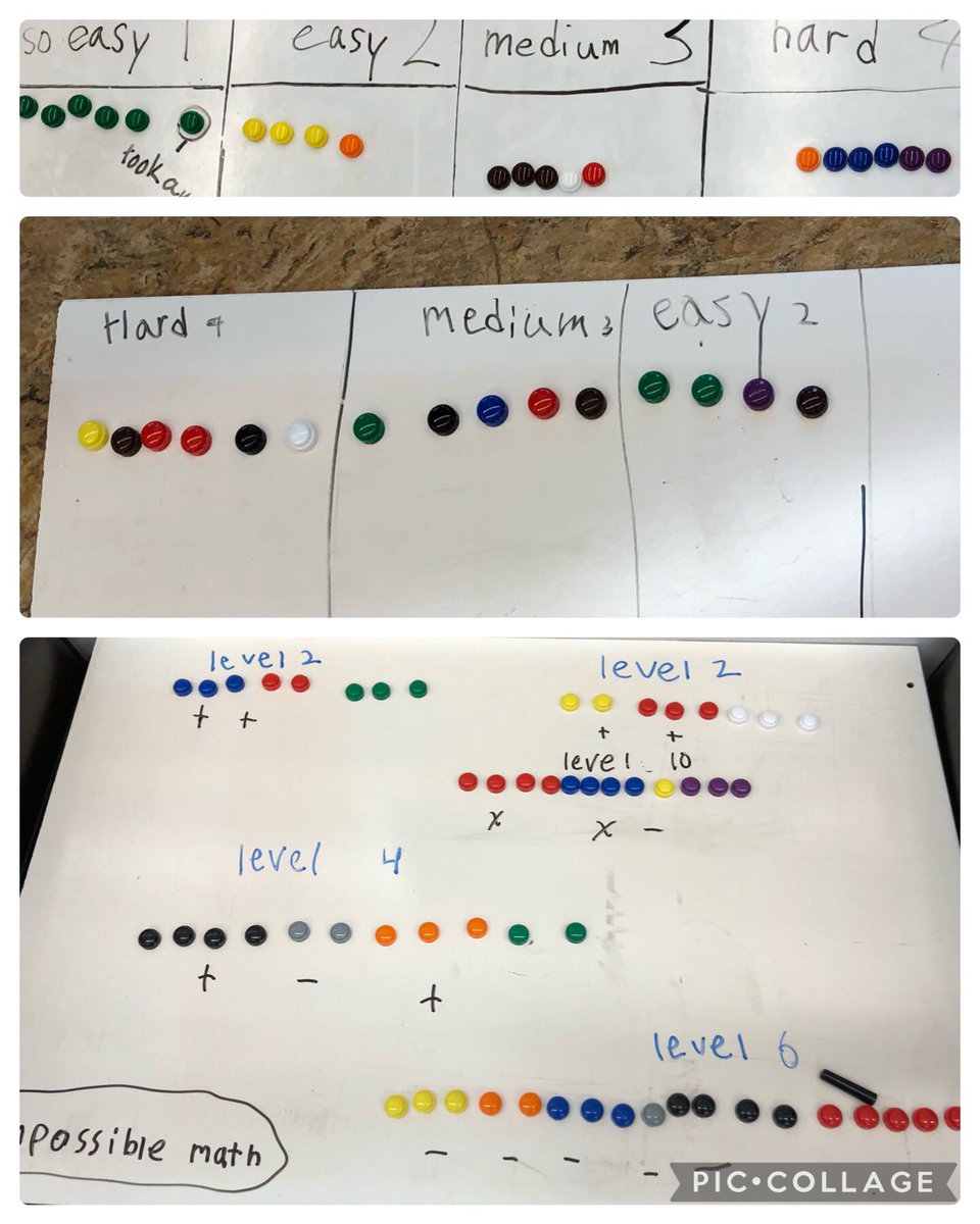 After students learn a concept (fractions of a set here), they create their own questions & “set up shop” for classmates to try their questions. They are to create different levels of difficulty. They love it! It’s informative #AFL, hands-on, and NOT a worksheet! #UDL