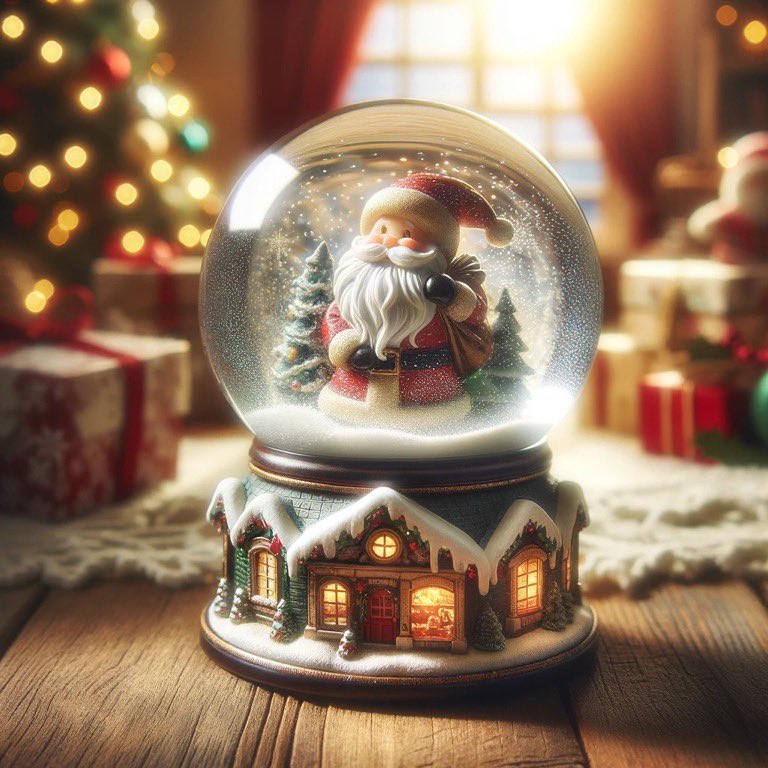 TheFirstRaph's tweet photo. PROMPT CHALLENGE - SNOW GLOBES ❄️🌨️

This challenge is all about capturing the cozy vibes of winter in a snow globe.

Prompt: photograph of a snow globe with a detailed [SUBJECT], set against a softly blurred [CHRISTMAS ROOM] background

Show me your snow globes in the comments and see how others have brought festive scenes to life. Join in and share your winter magic and tag friends!