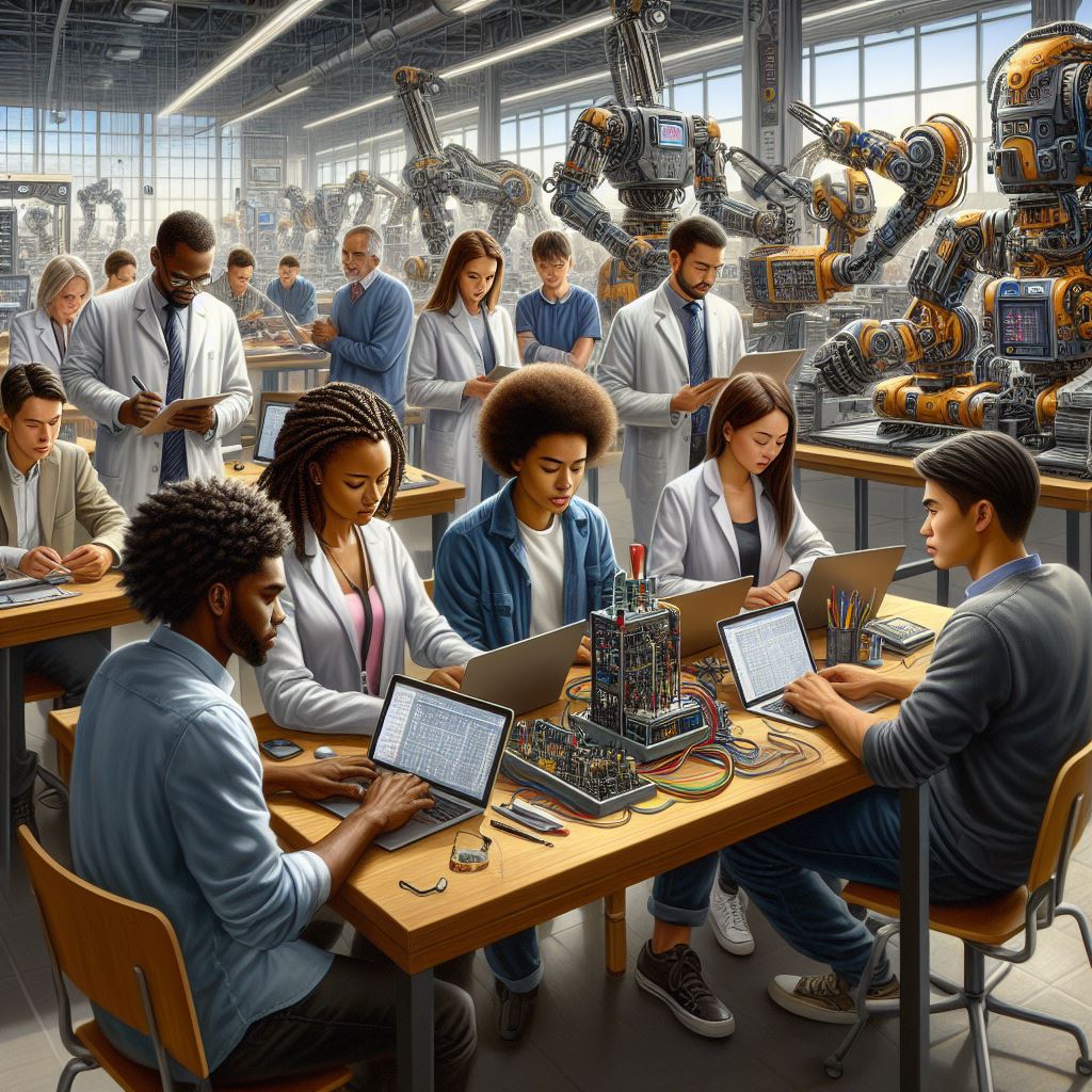 DrCABerry's tweet image. Lab images for the walls. This is going to be the most diverse and brown robotics lab y'all have ever seen!!!!! #RoboticsFortheStreets #AIArt #BlackSTEMAIArt