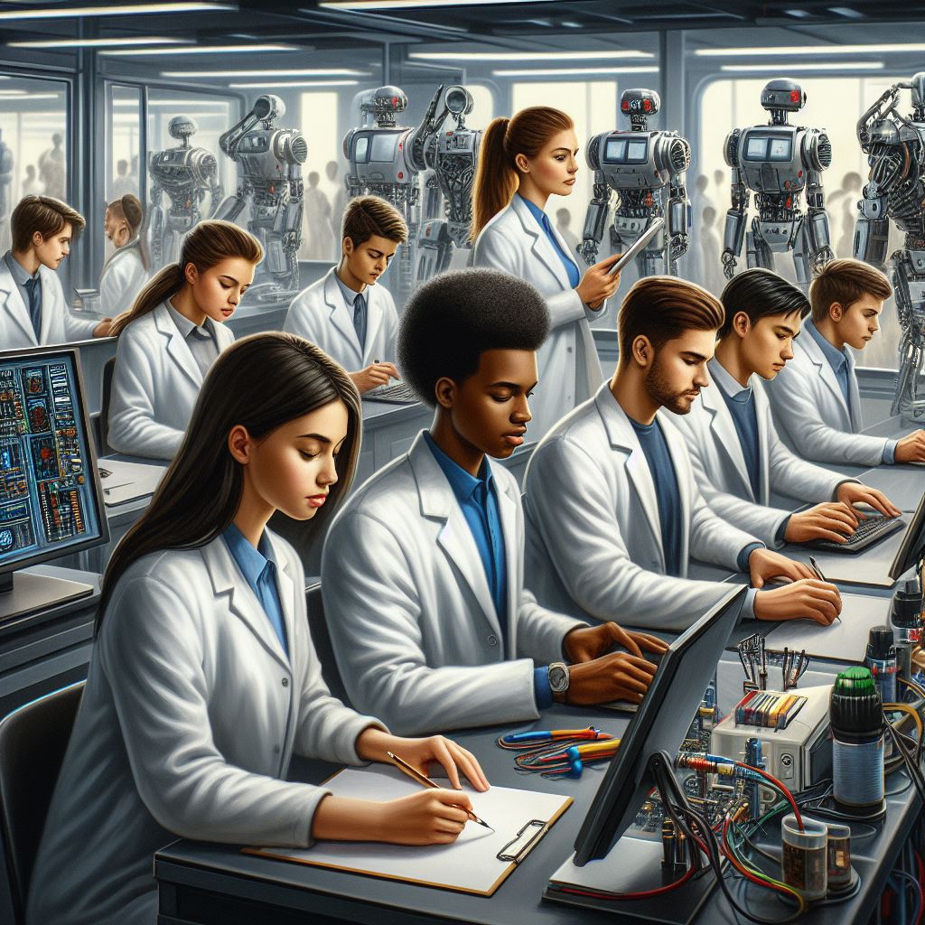DrCABerry's tweet image. Lab images for the walls. This is going to be the most diverse and brown robotics lab y'all have ever seen!!!!! #RoboticsFortheStreets #AIArt #BlackSTEMAIArt