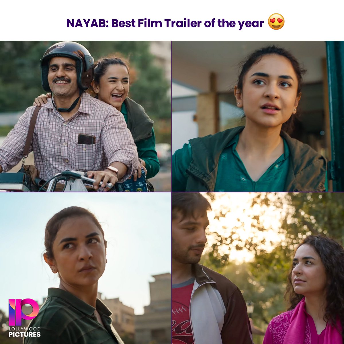 Nayab is undoubtedly the best film trailer of the year 2023 and silver screen debutant Yumna Zaidi has totally nailed the full trailer of Nayab. 🙌👌❤

Nayab releasing on 26th January in cinemas across Pakistan.

#NayabTheFilm #YumnaZaidi #UsamaKhan #JavedSheikh #LollywoodMovie