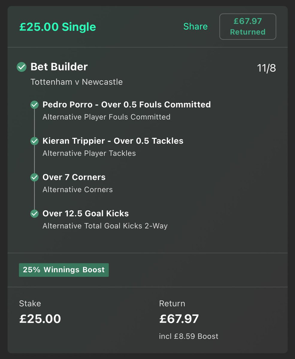 👀 F*ck it… To celebrate winning another value bet builder, we’re giving away £67.97😍 👉 One entry if you LIKE this tweet. 👉 One entry if you RETWEET this tweet. Must be following us, good luck!