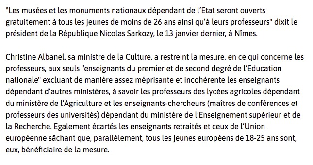 KaplanBen_Fr's tweet image. Rappelons qu'à cause de l'épouvantable Christine Albanel, et de Valérie Pécresse alors Ministre de l'enseignement supérieur, les enseignants de l'enseignement supérieur sont exclus du "Pass éducation" auquel ont accès les enseignants du primaire et du secondaire... et qu'ils…