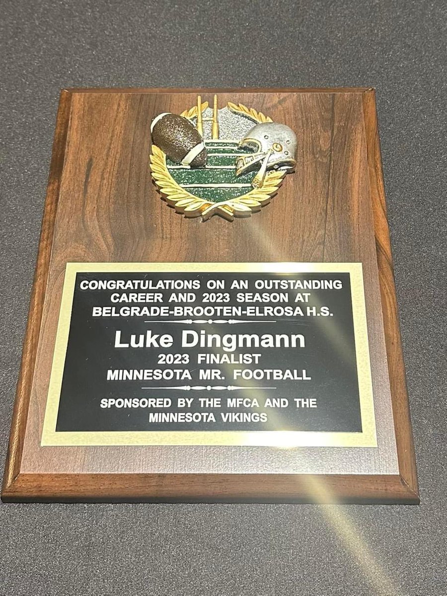 ElrosaSaints (@elrosa_saints) on Twitter photo Future Saint <a href="/DingmannLuke/">Luke Dingmann</a> caps off an illustrious career for BBE football as he was honored this weekend as a Mr. Football Top 10 Nominee. Congrats Zig! Future Saint <a href="/DingmannLuke/">Luke Dingmann</a> caps off an illustrious career for BBE football as he was honored this weekend as a Mr. Football Top 10 Nominee. Congrats Zig!