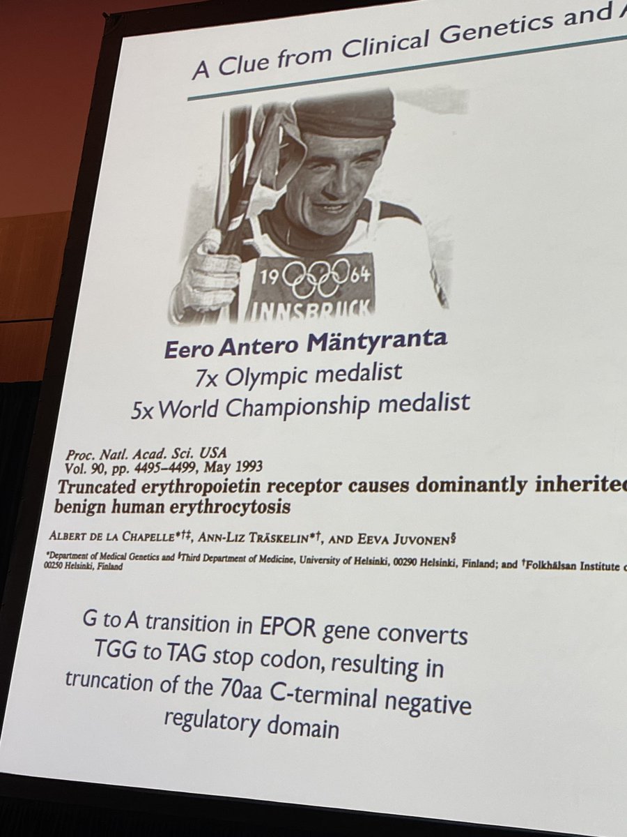 flora_peyvandi's tweet photo. Did you know about this skier advantage for the G to A mutation in #EPOR gene giving a higher Hb level. This lead to start the bi distronic correction and restoration in alpha globin of edited talassemia patient cells#ASH23 https://t.co/WCRCvQM18H