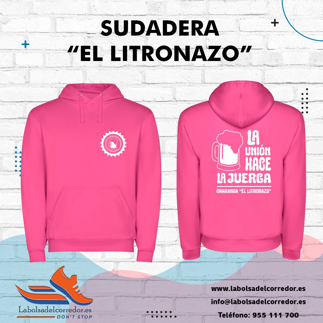 bolsadecorredor's tweet photo. Ya están preparados para el frío los amigos de la charanga "El Litronazo".
Sudaderas y camisetas realizadas para que vayan conjuntados.
LA UNIÓN HACE LA JUERGA

Contacta con nosotros y te informamos:
https://t.co/kiyGbVhoda - info@labolsadelcorredor.es - Teléfono: 955111700 https://t.co/h0O4HhOz0J