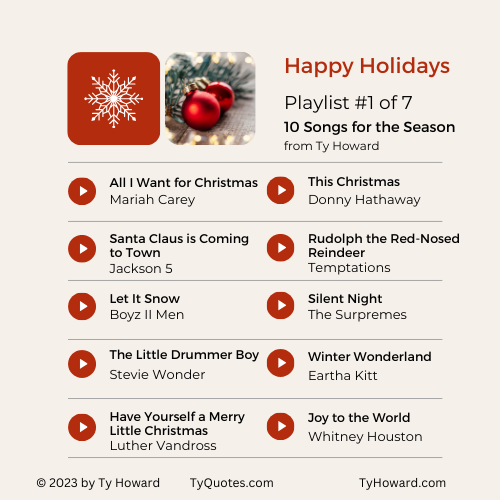 TyHoward_Mmag's tweet photo. Holiday music playlist #1-3 of 7... from Ty Howard https://t.co/MDIgIQDBla