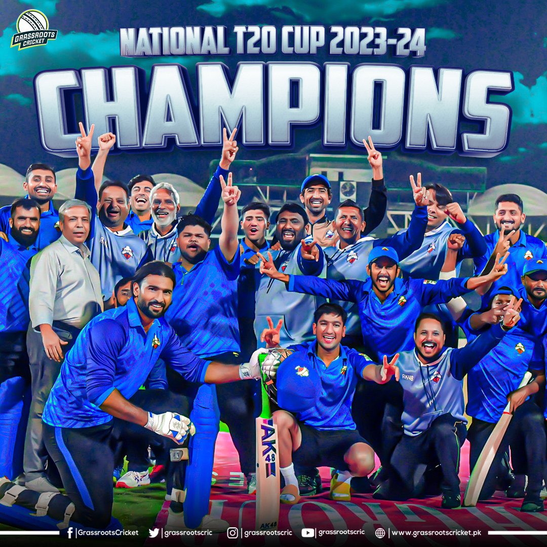 Congratulations Champions 🔥 
#NationalT20Cup 
#cricket 
#karachi 
#Ajamaidanmai