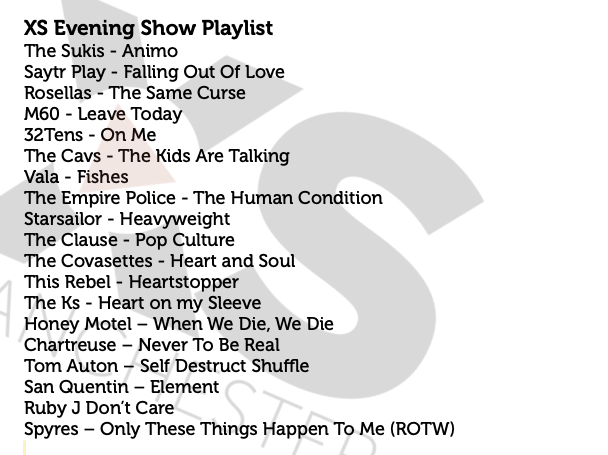Mr_Jimbob's tweet photo. So... next weeks new music list on @XSManchester is a little stunner (as normal).

New tunes from @honeymotelband @chartreuse_band @SanQuentinMusic @tonauton and @rubyjofficial.

Plus the brilliant @spyr3s are my Record of the Week.

Yes please! https://t.co/wJUZLbtQ91