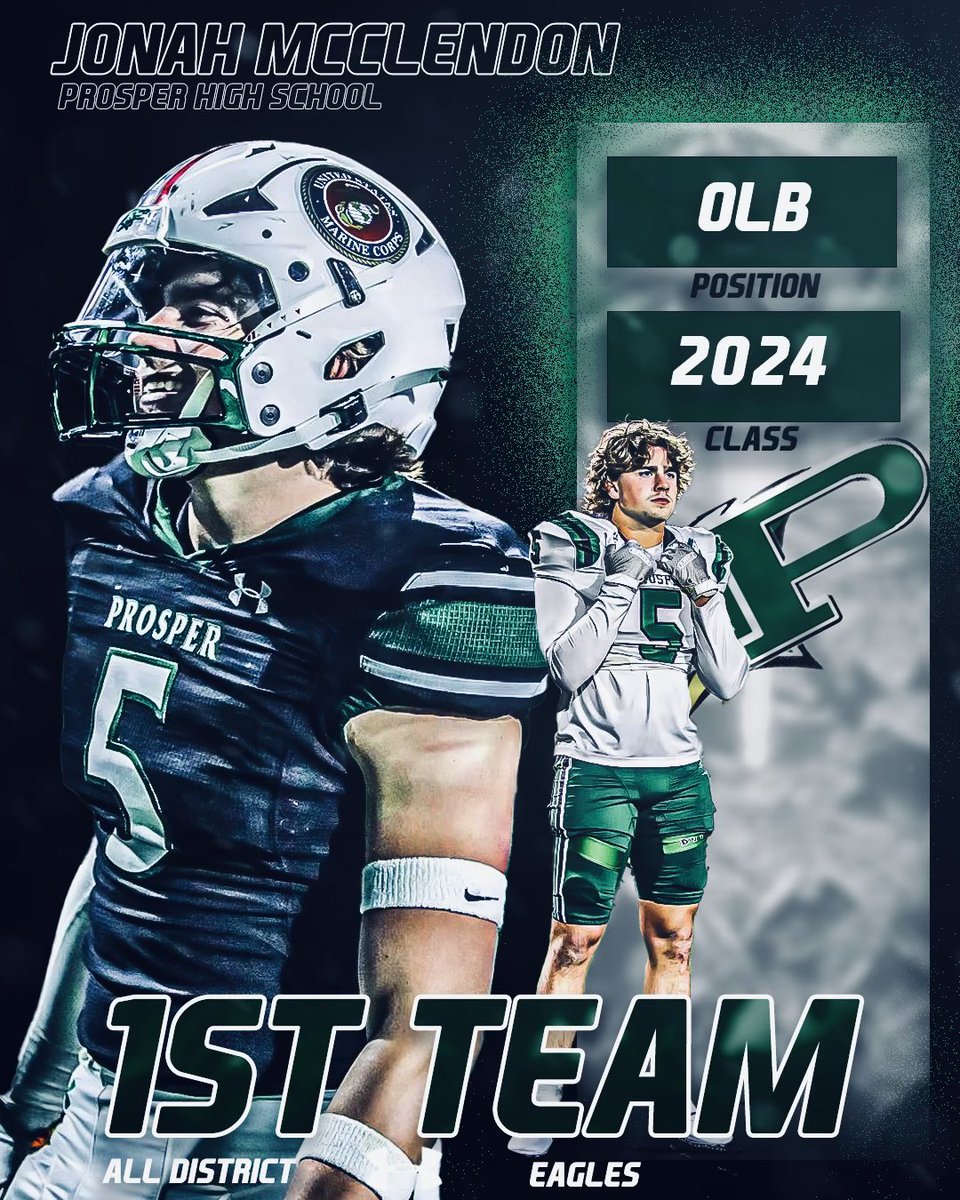 ProsperEaglesFB's tweet photo. 2023 District 5-6A First Team All District Defensive Selections #TheShip #TheOverMe 🦅🏴‍☠️ https://t.co/1jcod0WkIF