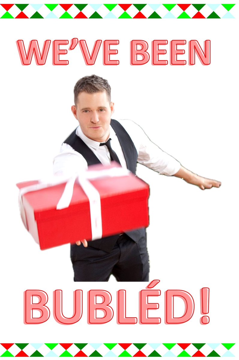roylfuchsauto's tweet photo. You’ve Been Bubléd !! ❤️🎄 Happy Bublé-ing #wevebeenbubled #youvebeenbubled #MichaelBublé #MerryChristmas #HappyHolidays #tradition https://t.co/qOsBiLrjkK