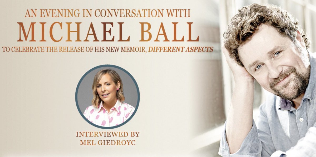 danielmatthews8's tweet photo. Tonight. An Evening With @mrmichaelball. At the Gillian Lynne Theatre. Interviewed by #MelGiedroyc #DifferentAspects #MrMichaelBall https://t.co/U2b6u7N09O