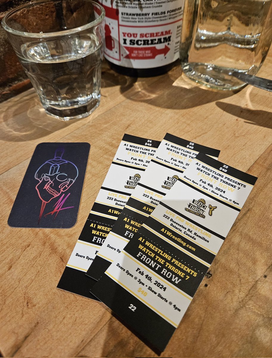 WrasslinTweets's tweet photo. Got my tickets at BOND Tattoo Studio!
Sounds like they are going fast.
Get out and get yours!

Time for lunch @hambrgr 
#HAMONT Original https://t.co/hSKwn0W41T