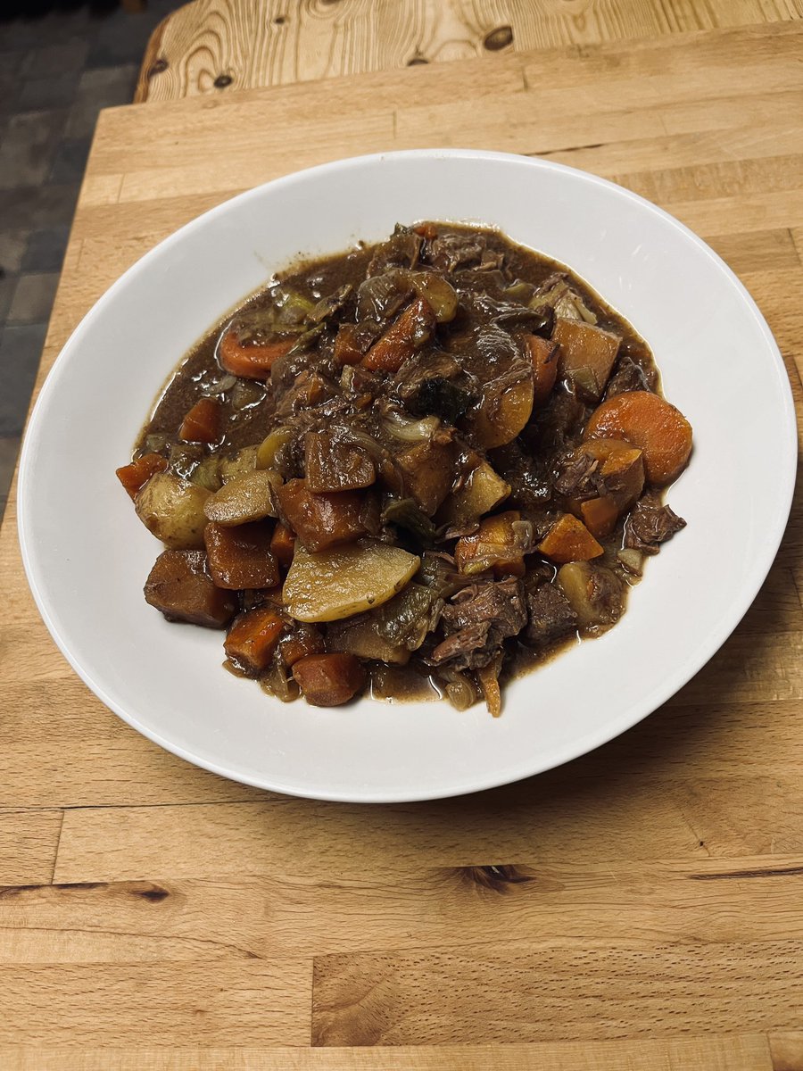 Just the thing for a cold winter’s evening - a bowl of tasty homemade beef stew. 😋