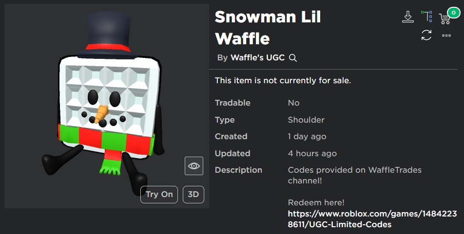 WaffleTrades on X: Roblox has reuploaded the previously taken