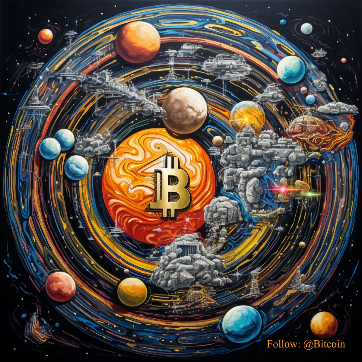 The #Crypto planets are aligning and #Bitcoin is at the center of this promising and decentralized universe.