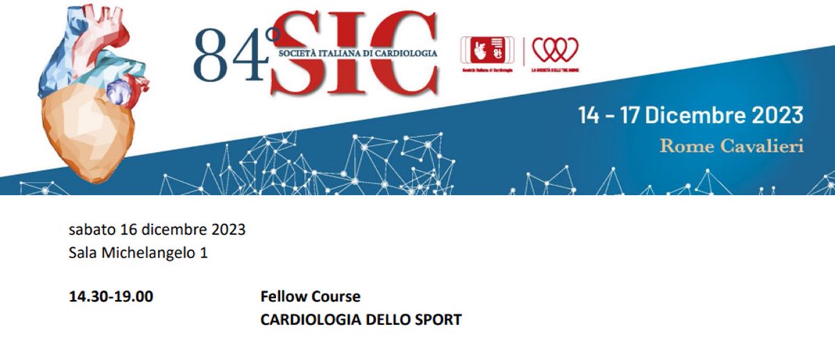 <a href="/SIC_CARDIOLOGIA/">SIC Società Italiana di Cardiologia</a> non mancate al fellow course di Cardiologia dello Sport