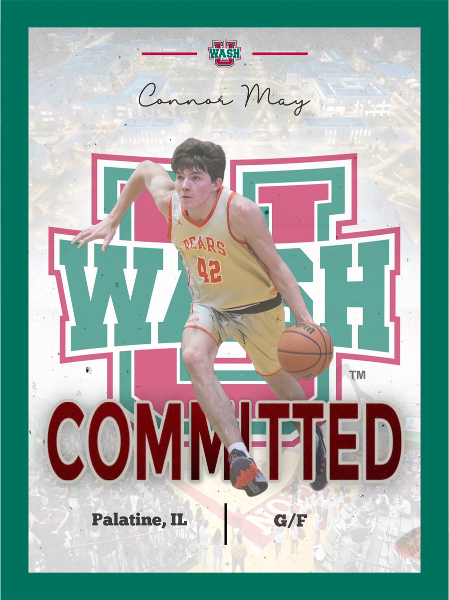 Excited to announce, pending admissions I’m 100 % committed to WashU! Go bears! ❤️🐻💚